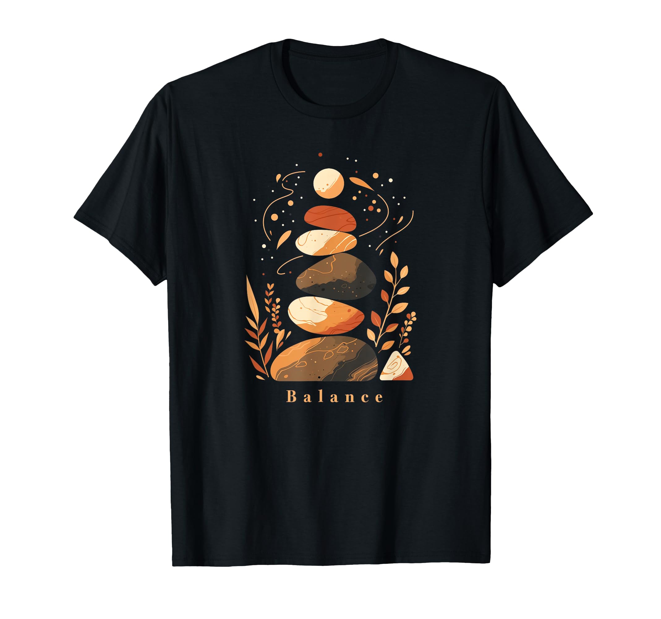 Zen Balancing Stones Art Mindfulness And T-Shirt - Custom Art Print Unisex - T-Shirt, Sweatshirt, Hoodie