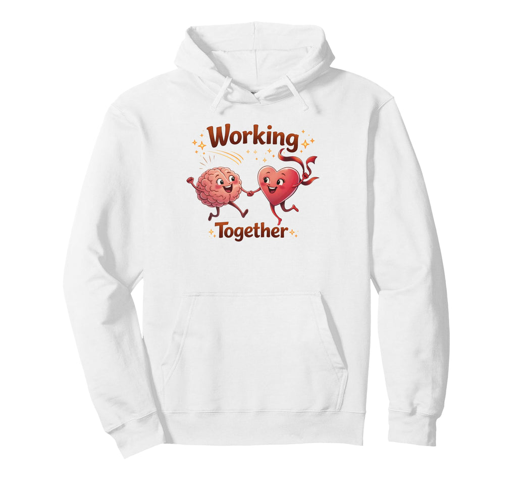 Mental Health Anxiety Heart Brain Hoodie - Streetwear Style for Adults - T-Shirt, Sweatshirt, Hoodie