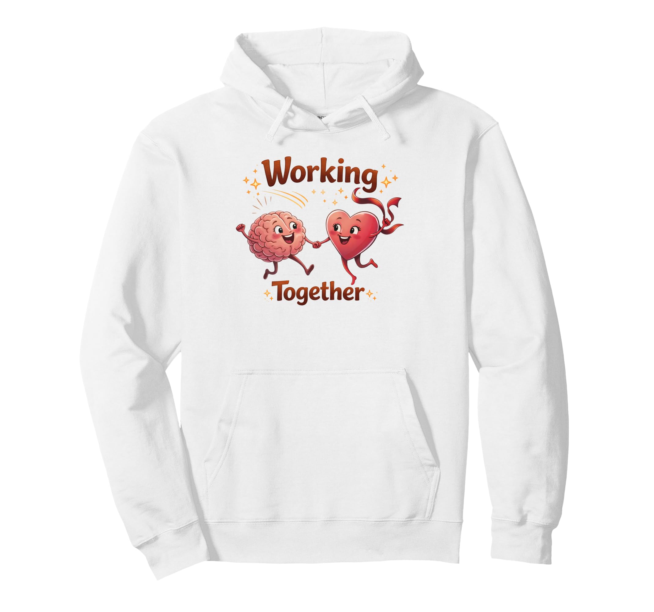 Mental Health Anxiety Heart Brain Hoodie - Streetwear Style for Adults - T-Shirt, Sweatshirt, Hoodie