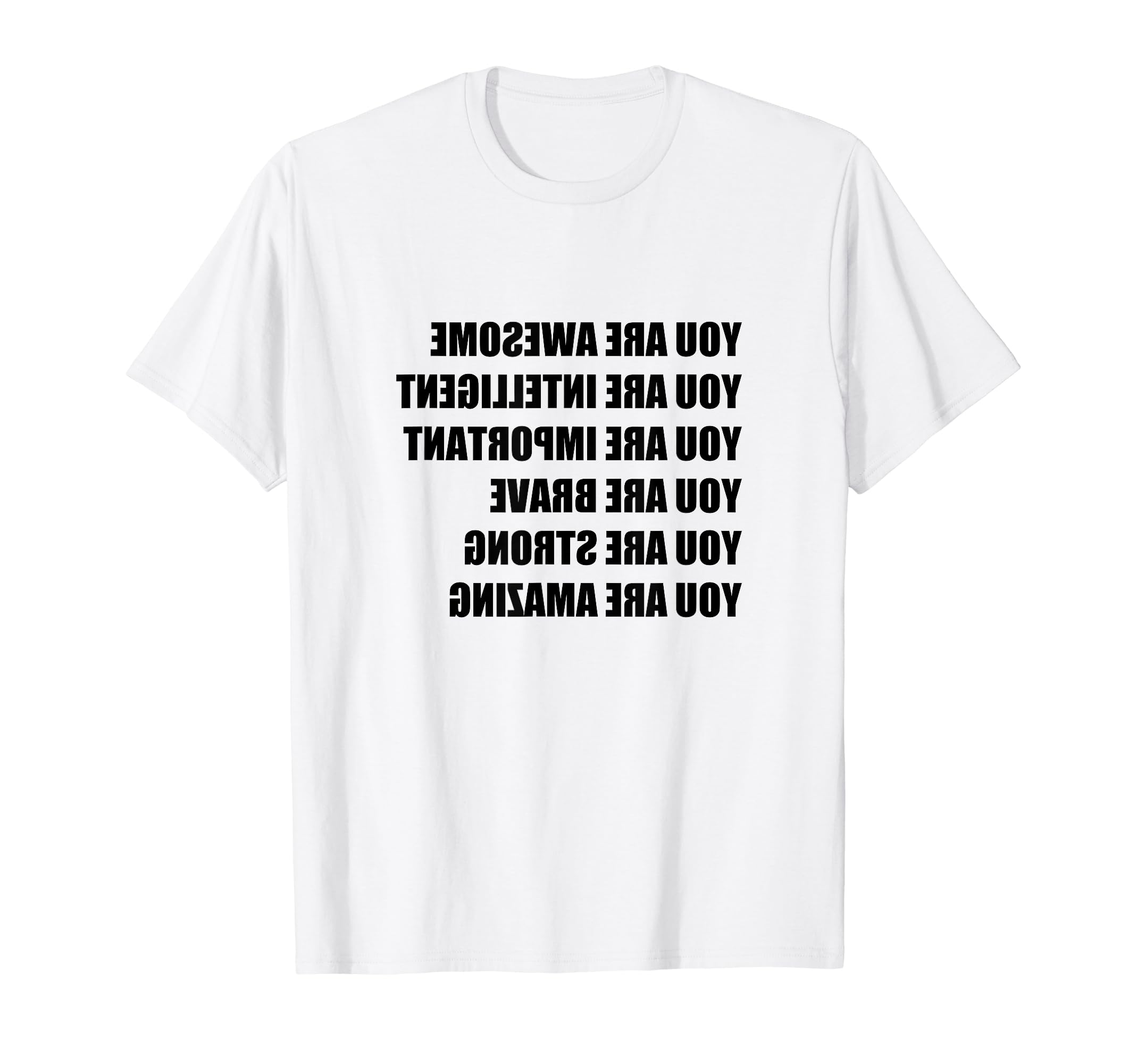 Mirror Positive Affirmations T-Shirt - Trendy Graphic for Adults - T-Shirt, Sweatshirt, Hoodie