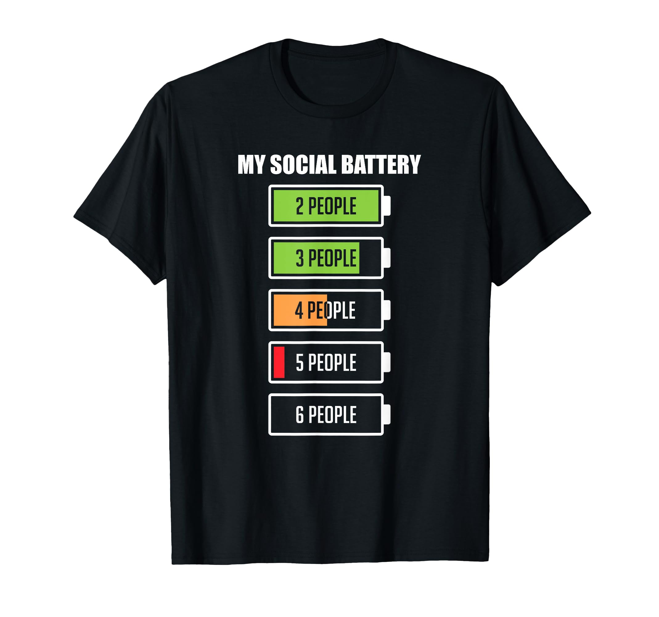Battery Low Energy Anti Social Introverts T-Shirt - Custom Art Print Unisex - T-Shirt, Sweatshirt, Hoodie