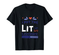 Funny Reading Book Lover I Put Lit T-Shirt - Minimalist Print for Adults - T-Shirt, Sweatshirt, Hoodie