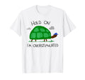 Hold Im Overstimulated Funny Turtle Meme T-Shirt - Graphic Print for Adults - T-Shirt, Sweatshirt, Hoodie