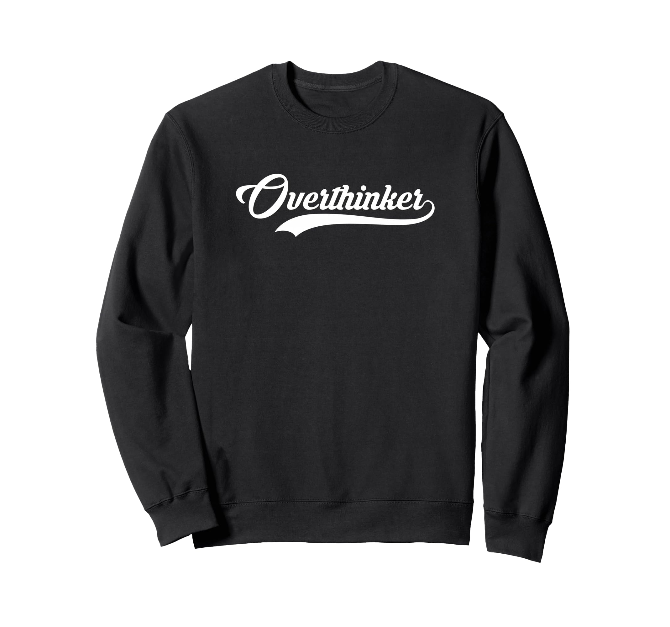 Overthinker Baseball Jersey Sweatshirt - Novelty Apparel for Adults - T-Shirt, Sweatshirt, Hoodie