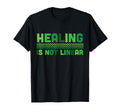 Healing Is Not Linear Green Mental Health T-Shirt - Novelty Apparel Unisex - T-Shirt, Sweatshirt, Hoodie
