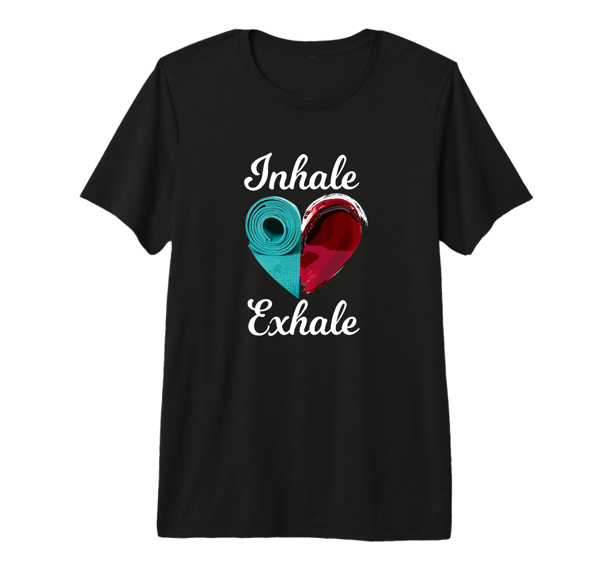 Inhale Exhale Yoga Meditation T-Shirt - Minimalist Print Unisex - T-Shirt, Sweatshirt, Hoodie