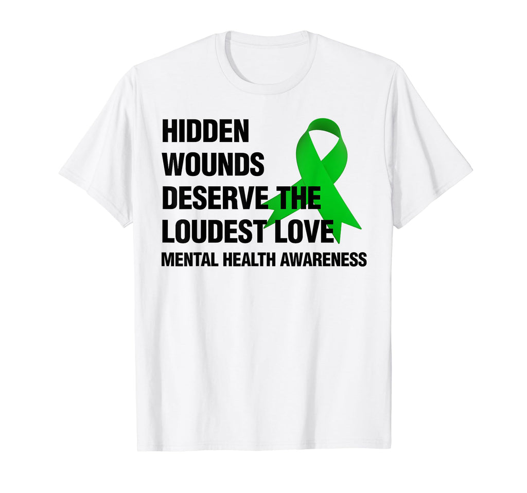 Hidden Wounds Deserve Loudest Love T-Shirt - Graphic Print Men Women - T-Shirt, Sweatshirt, Hoodie