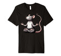 Meditation Rat Mouse Yoga Pose T-Shirt - Casual Everyday Wear Unisex - T-Shirt, Sweatshirt, Hoodie