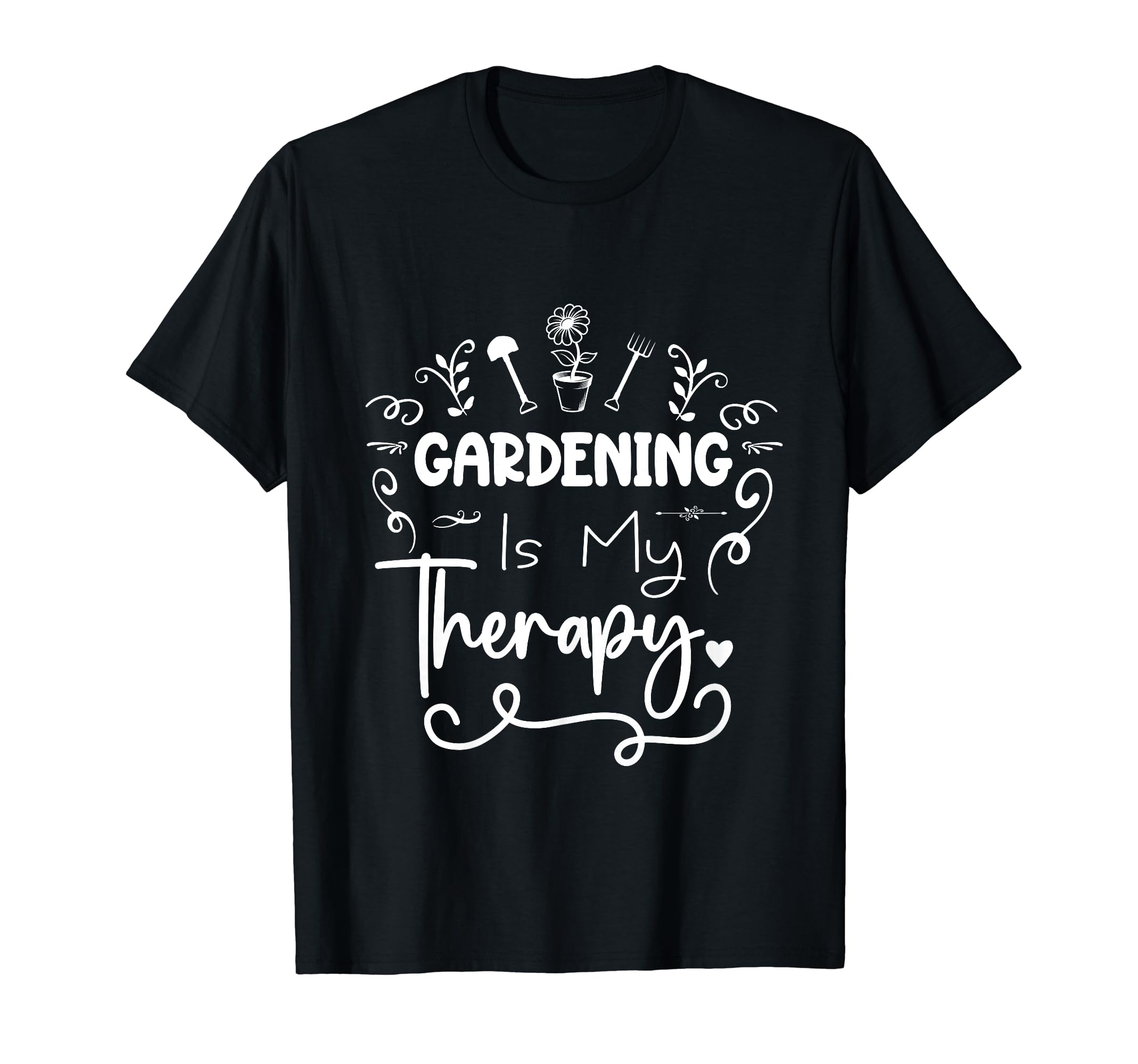 Funny Gardener Gardening Is My Therapy T-Shirt - Aesthetic Graphic Unisex - T-Shirt, Sweatshirt, Hoodie