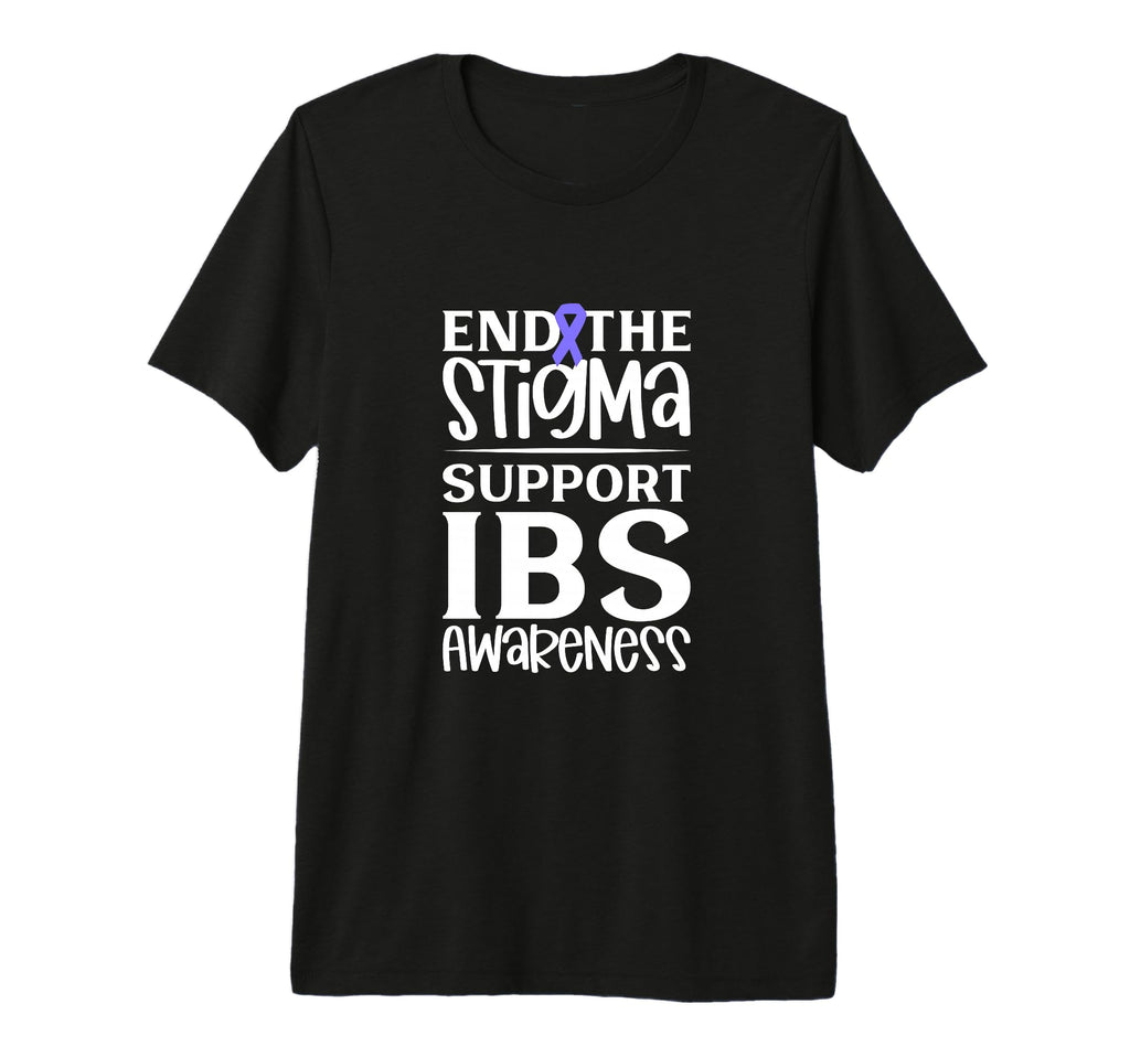 Ibs Support End Stigma Tri Blend T-Shirt - Graphic Print Unisex - T-Shirt, Sweatshirt, Hoodie
