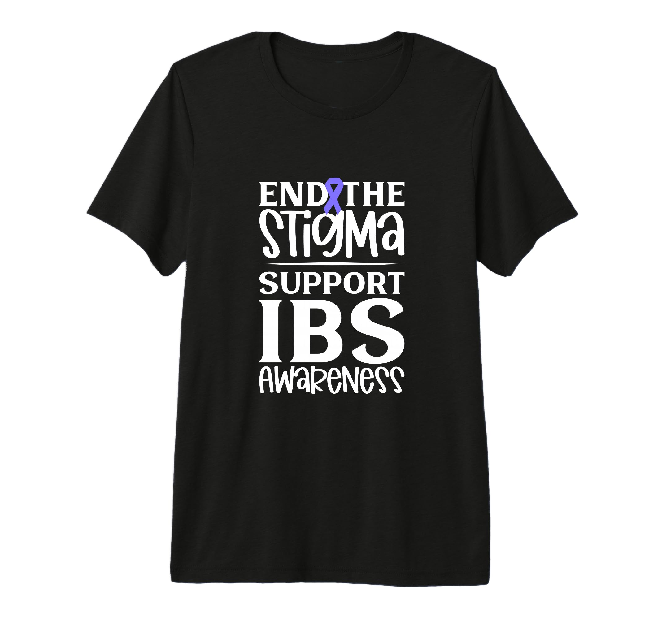 Ibs Support End Stigma Tri Blend T-Shirt - Graphic Print Unisex - T-Shirt, Sweatshirt, Hoodie
