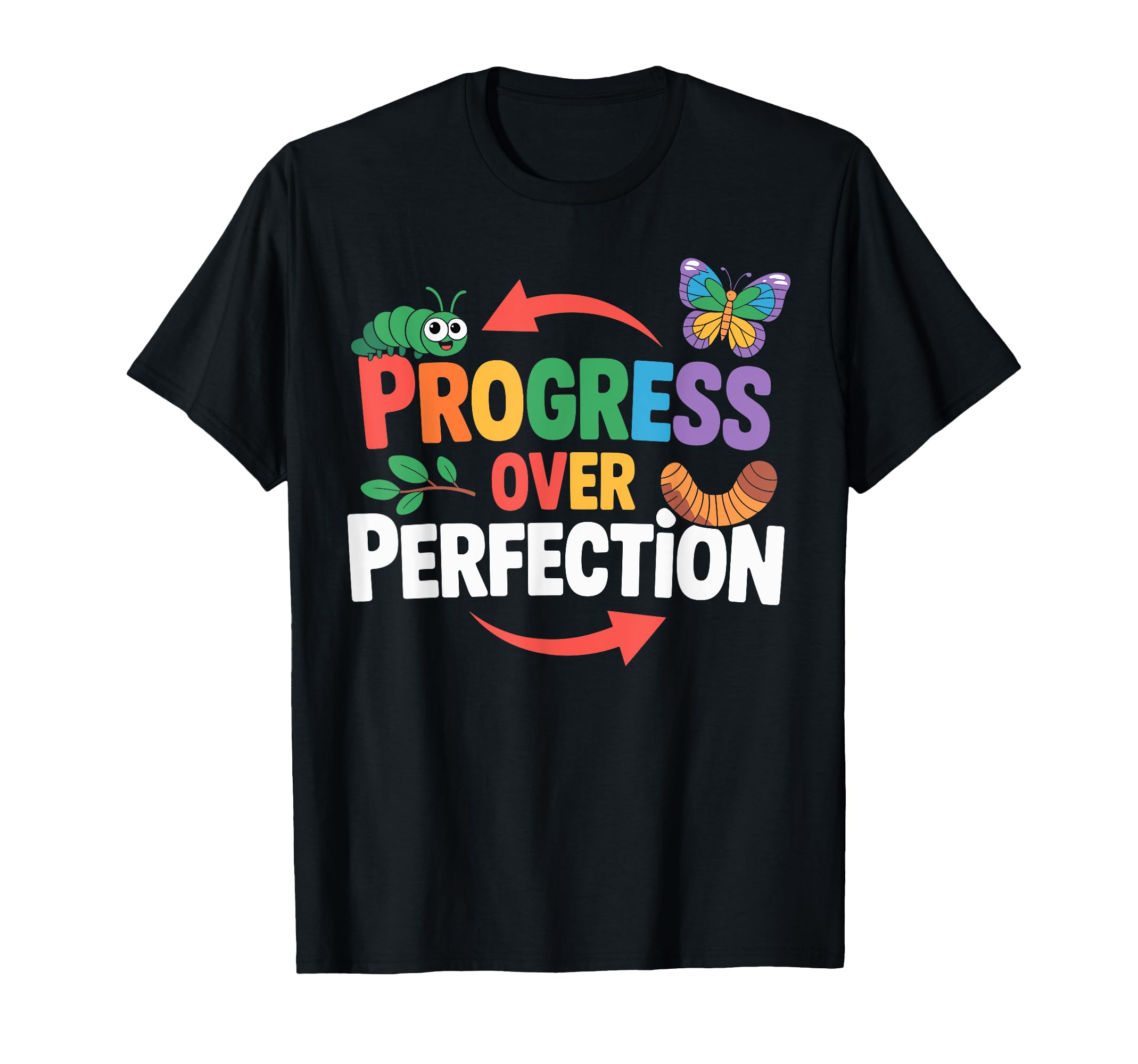 Progress Over Perfection Para T-Shirt - Fun Novelty Design Unisex - T-Shirt, Sweatshirt, Hoodie