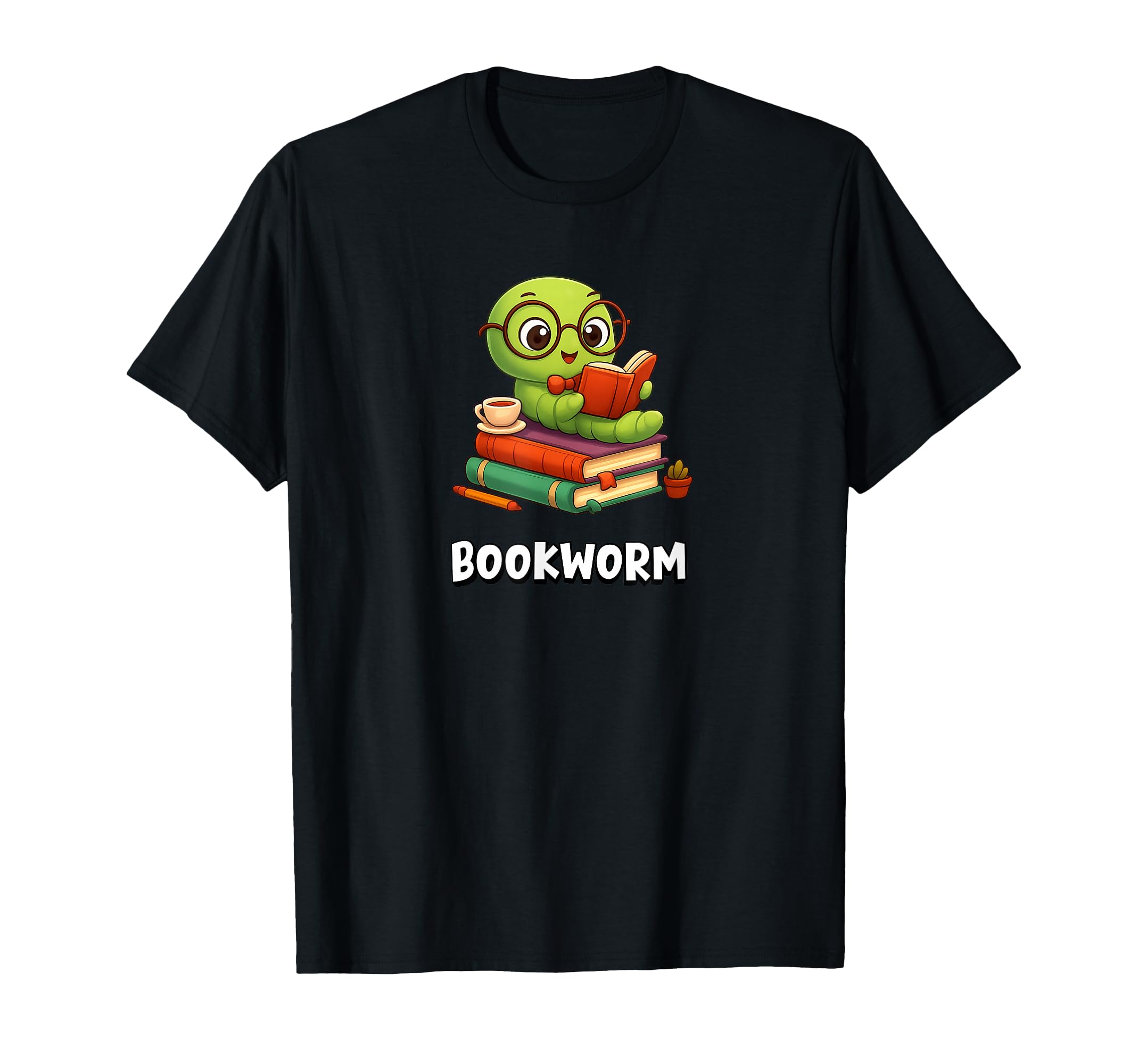 Book Lover Bookworm Coffee T-Shirt - Minimalist Print Men Women - T-Shirt, Sweatshirt, Hoodie