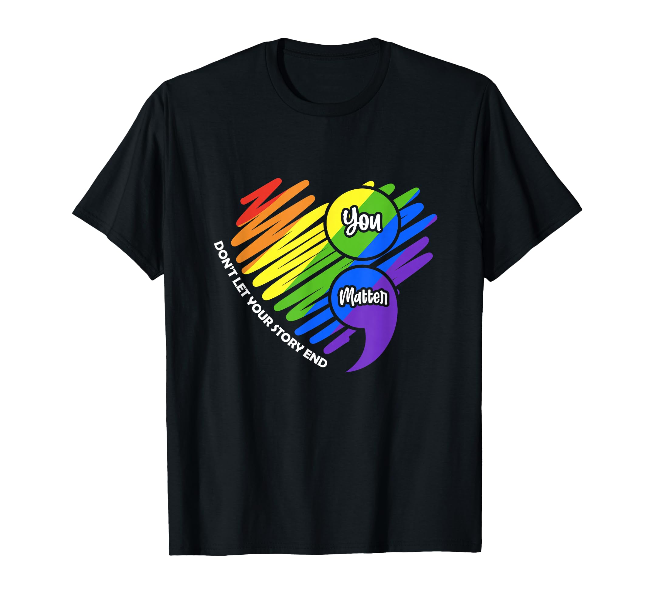 Semikolon Lgbtq Suicide Prevention T-Shirt - Graphic Print for Adults - T-Shirt, Sweatshirt, Hoodie