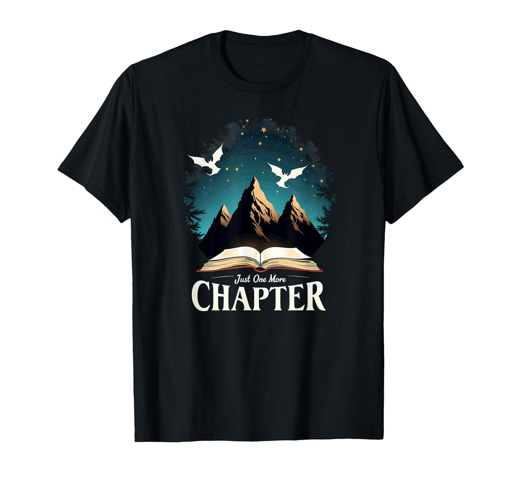 One More Chapter Dragon Fantasy Book T-Shirt - Unique Graphic for Adults - T-Shirt, Sweatshirt, Hoodie