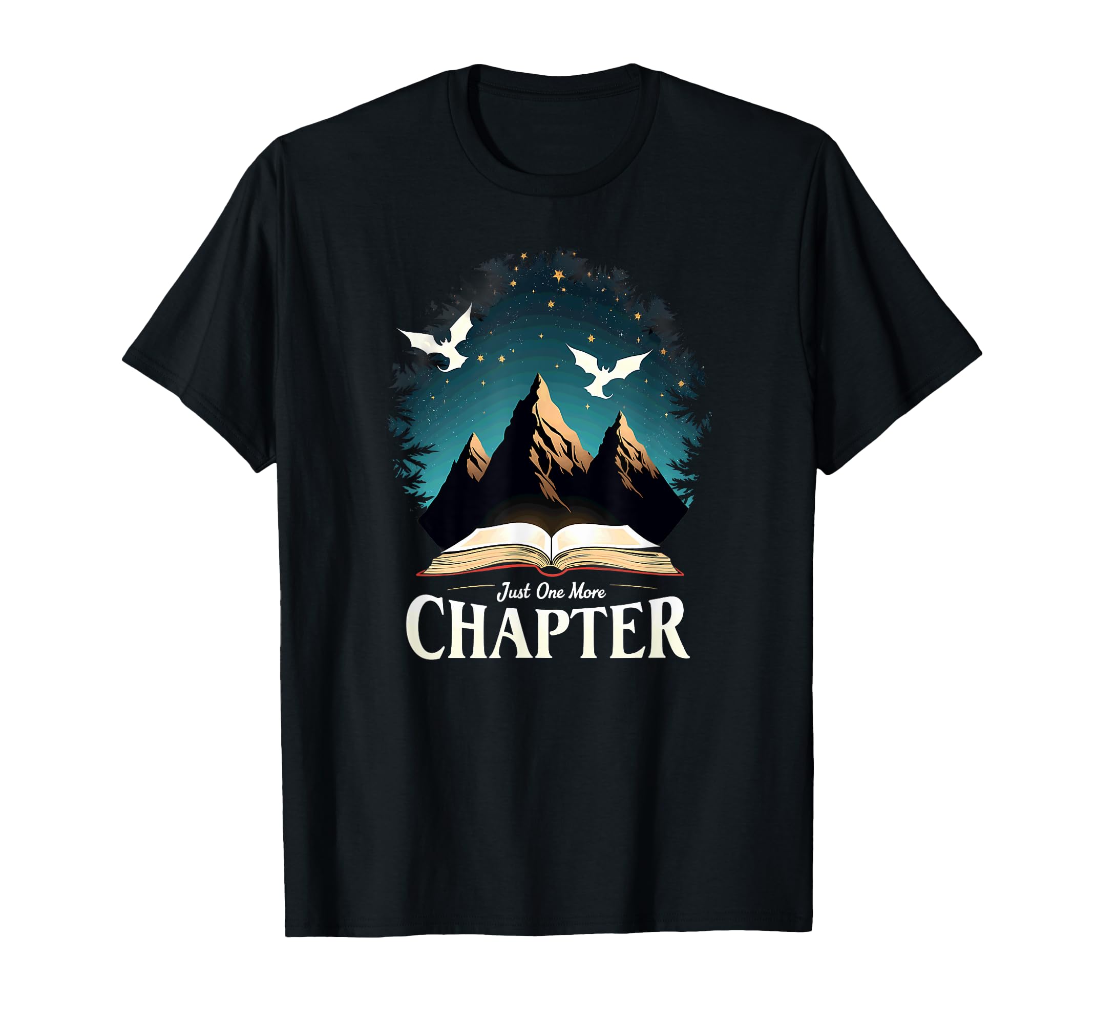 One More Chapter Dragon Fantasy Book T-Shirt - Unique Graphic for Adults - T-Shirt, Sweatshirt, Hoodie