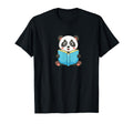 Panda Reading Books Student Literature T-Shirt - Unique Graphic Men Women - T-Shirt, Sweatshirt, Hoodie