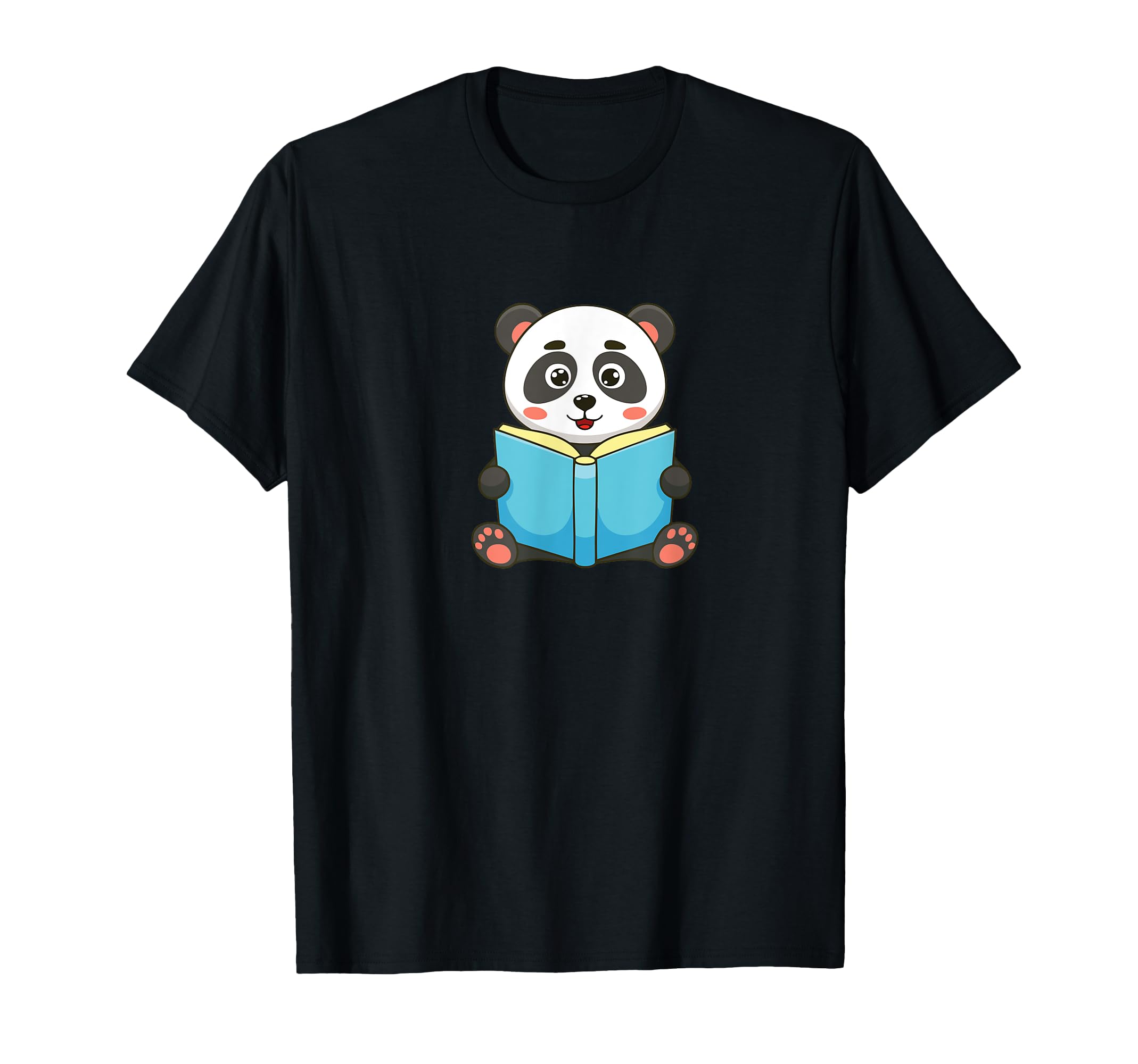 Panda Reading Books Student Literature T-Shirt - Unique Graphic Men Women - T-Shirt, Sweatshirt, Hoodie
