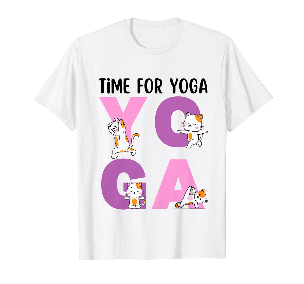 Cat Yoga Poses Practicing T-Shirt - Minimalist Print for Adults - T-Shirt, Sweatshirt, Hoodie