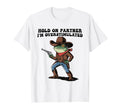 Hold Partner Im Overstimulated Cowboy T-Shirt - Minimalist Print Men Women - T-Shirt, Sweatshirt, Hoodie