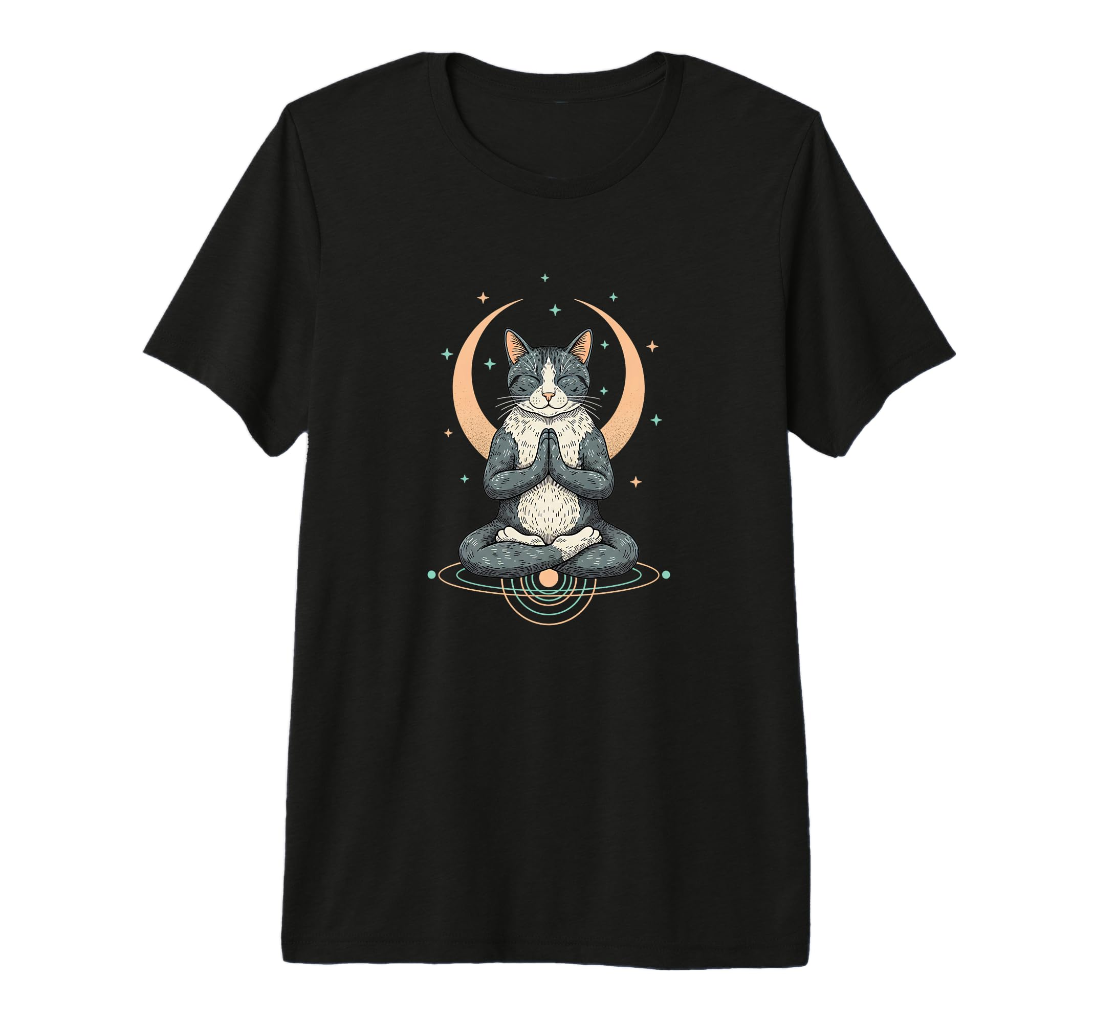 Meditating Cat Zen Pose Buddhism T-Shirt - Streetwear Style for Adults - T-Shirt, Sweatshirt, Hoodie