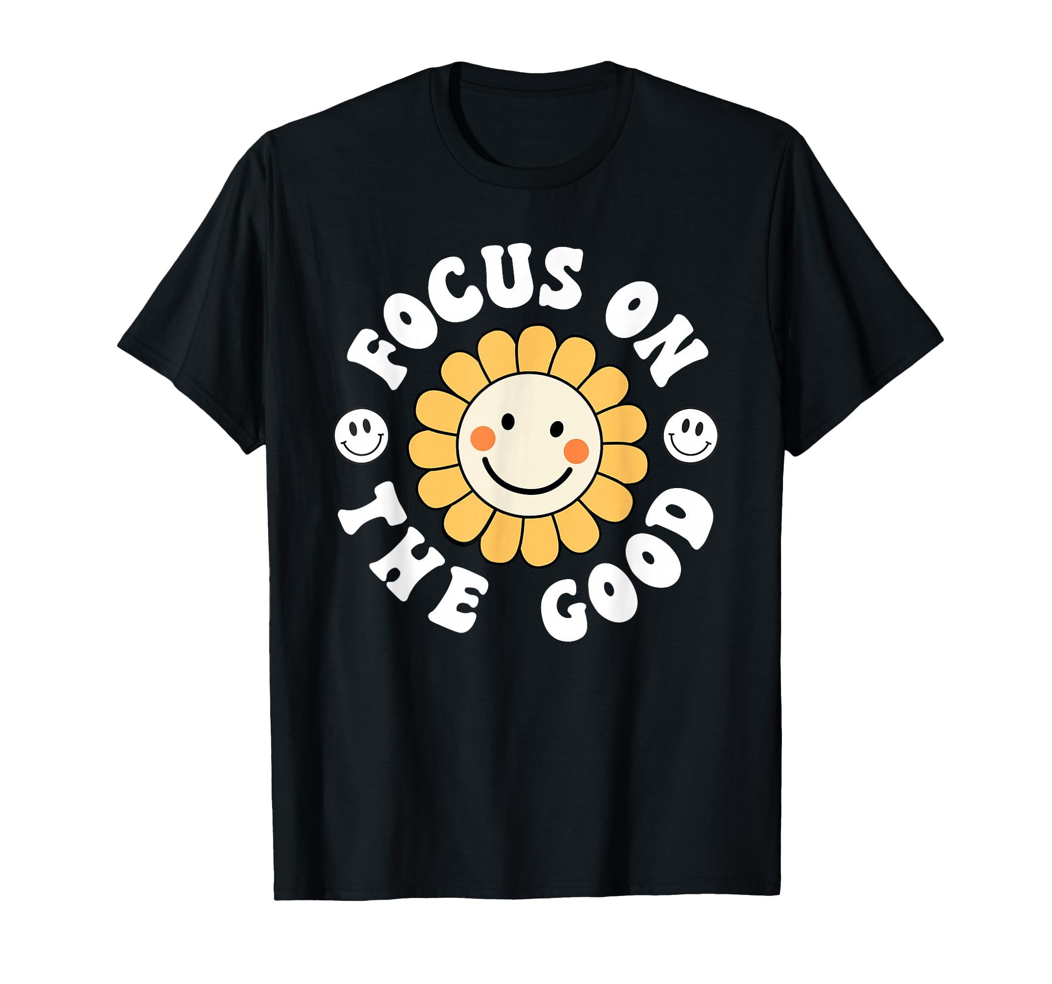 Focus Good Groovy Mental Health T-Shirt - Aesthetic Graphic for Adults - T-Shirt, Sweatshirt, Hoodie