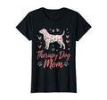 Therapy Dog Mom Floral Dog Hearts T-Shirt - Novelty Apparel Men Women - T-Shirt, Sweatshirt, Hoodie