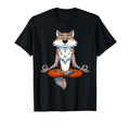 Meditation Wolf Yoga Pose Relaxing Animal T-Shirt - Unique Graphic Unisex - T-Shirt, Sweatshirt, Hoodie