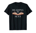 Reading Is Sexy Bookworm Book Lover T-Shirt - Custom Art Print Unisex - T-Shirt, Sweatshirt, Hoodie