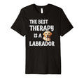 Best Therapy Is Labrador Dog Lab T-Shirt - Novelty Apparel Men Women - T-Shirt, Sweatshirt, Hoodie