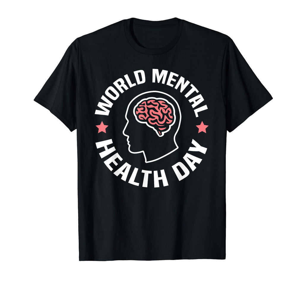 World Mental Health Day Human Brain Mental T-Shirt - Unique Graphic Unisex - T-Shirt, Sweatshirt, Hoodie