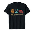 Book Lover Reader Funny Coffee Dog T-Shirt - Fun Novelty Design for Adults - T-Shirt, Sweatshirt, Hoodie