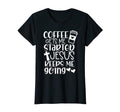Womens Coffee Gets Me Started Jesus T-Shirt - Streetwear Style Unisex - T-Shirt, Sweatshirt, Hoodie