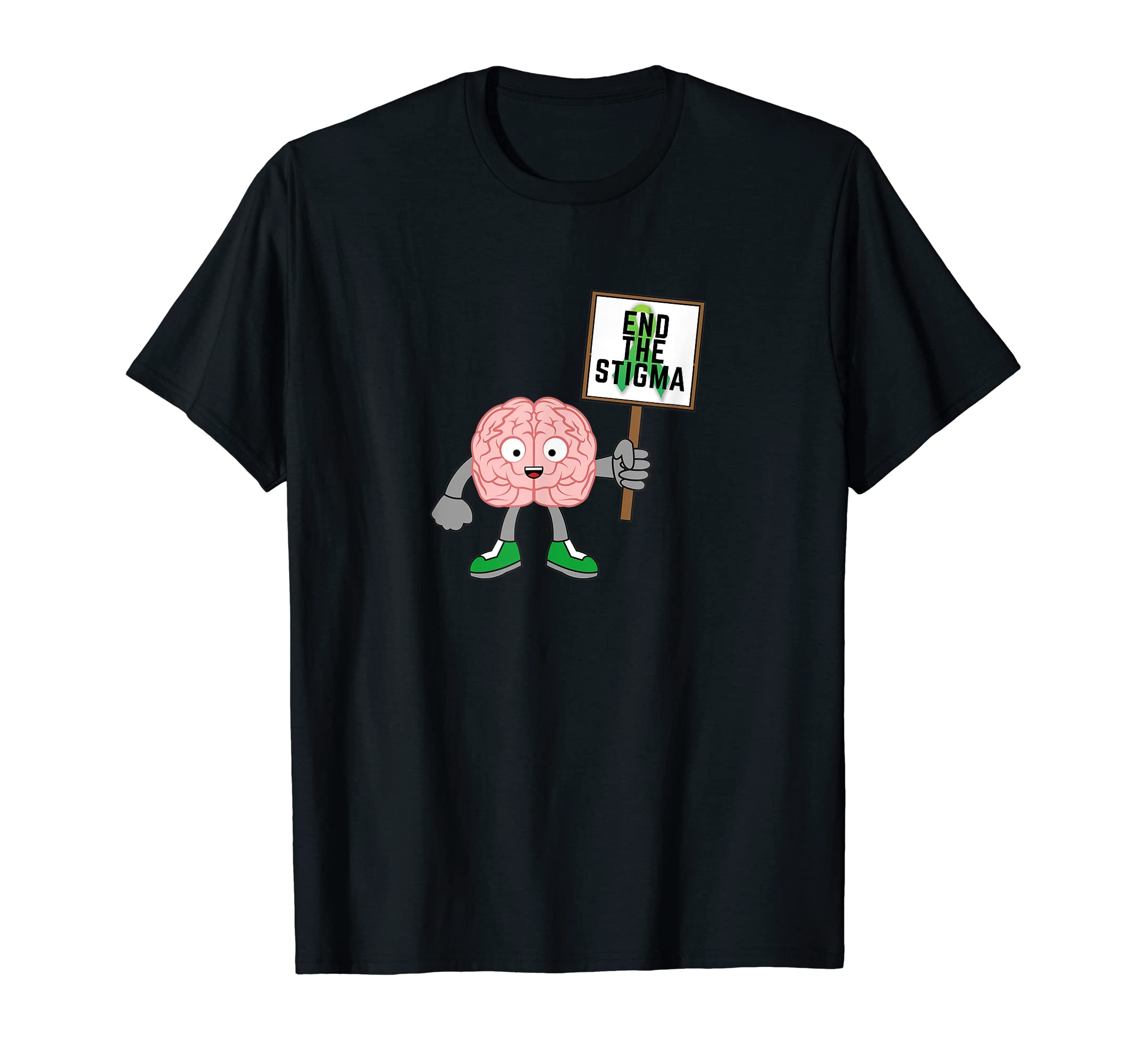 End Stop Stigma Awareness Support T-Shirt - Fun Novelty Design for Adults - T-Shirt, Sweatshirt, Hoodie