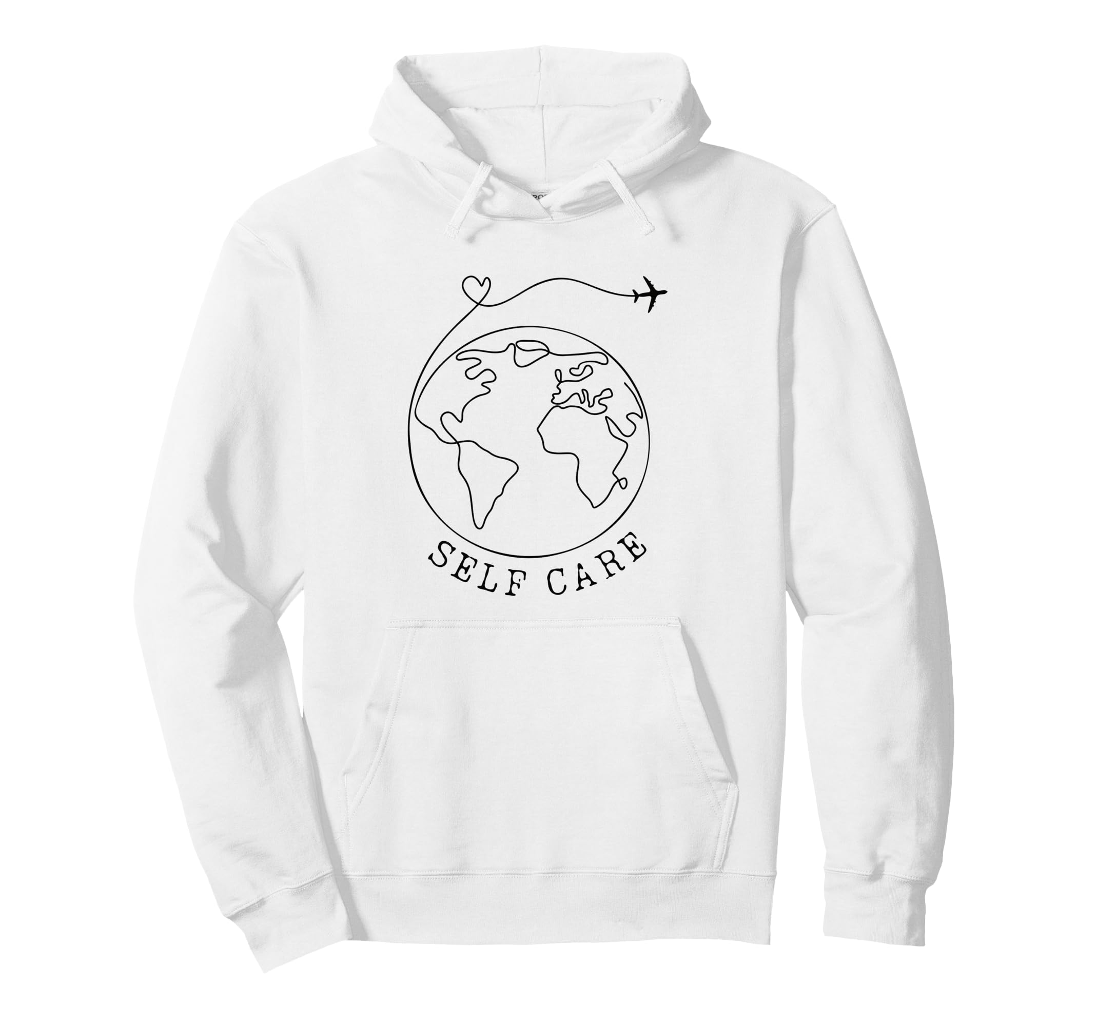 Traveler Self Care Travel Influencer Hoodie - Novelty Apparel for Adults - T-Shirt, Sweatshirt, Hoodie
