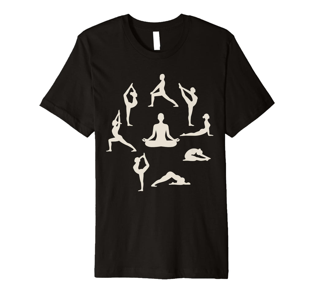 Serene Yoga Poses Meditation T-Shirt - Unique Graphic for Adults - T-Shirt, Sweatshirt, Hoodie