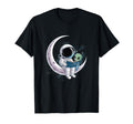 Astronaut Reading Book To Alien Moon T-Shirt - Novelty Apparel Unisex - T-Shirt, Sweatshirt, Hoodie