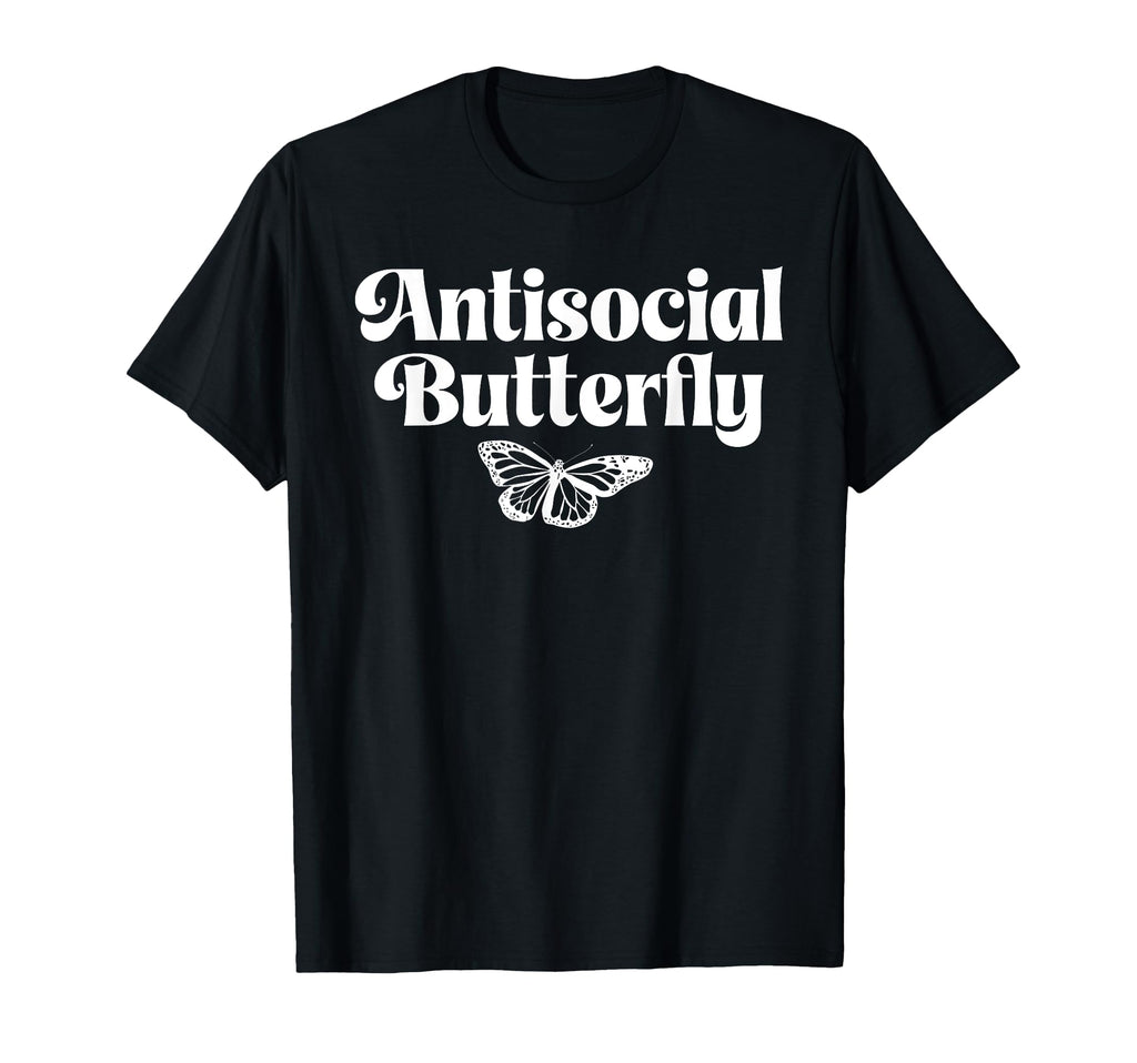 Antisocial Butterfly Funny Introvert T-Shirt - Custom Art Print for Adults - T-Shirt, Sweatshirt, Hoodie