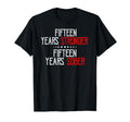 Fifteen Years Sober Recovering Sobriety T-Shirt - Graphic Print for Adults - T-Shirt, Sweatshirt, Hoodie