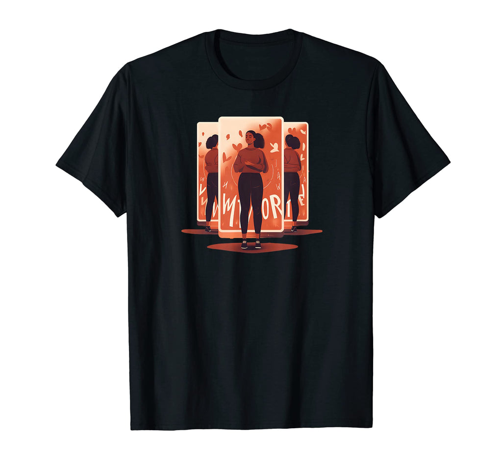 Front Mirror Mental Health T-Shirt - Aesthetic Graphic Unisex - T-Shirt, Sweatshirt, Hoodie