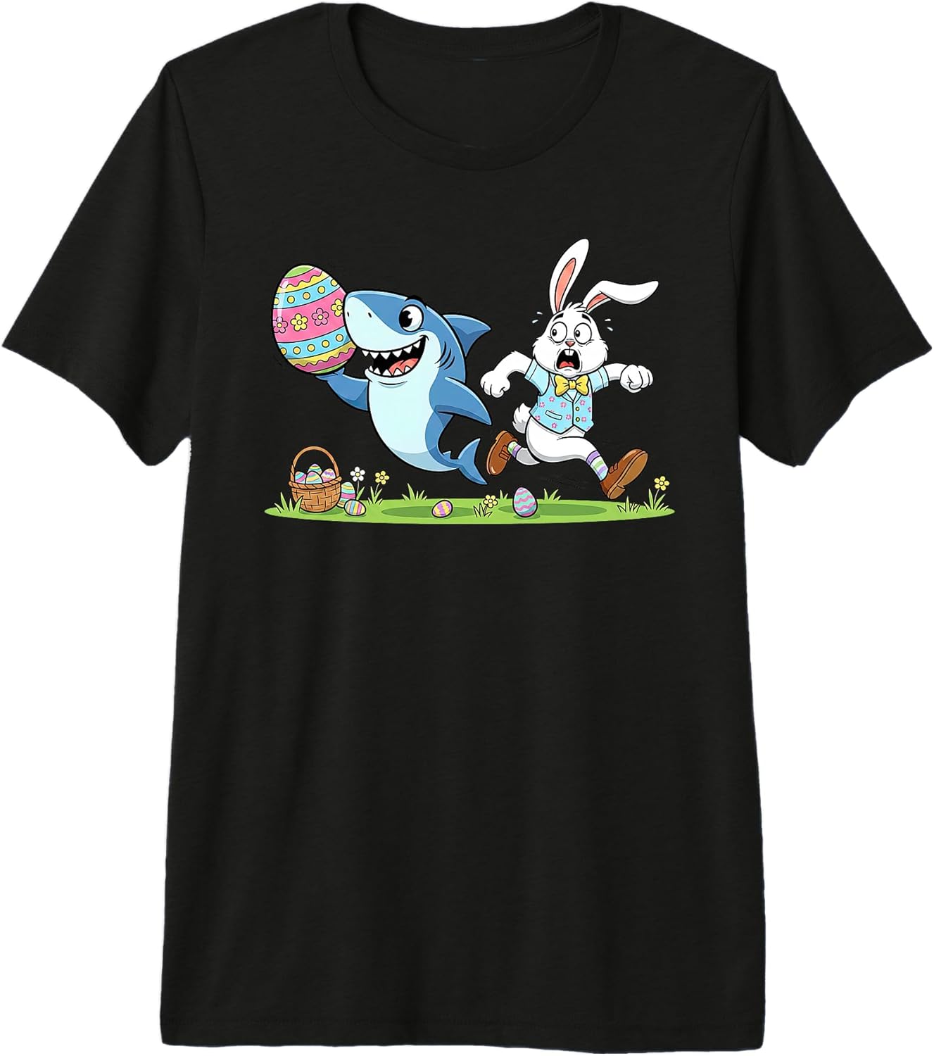 Shark Lovers Easter Day Costume for Boy Girl Unisex T-shirt, Sweatshirt, Hoodie, Long Sleeve Tee - T-Shirt, Sweatshirt, Hoodie