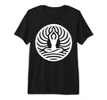Yogi Silhouette Waves Wellness T-Shirt - Custom Art Print Men Women - T-Shirt, Sweatshirt, Hoodie