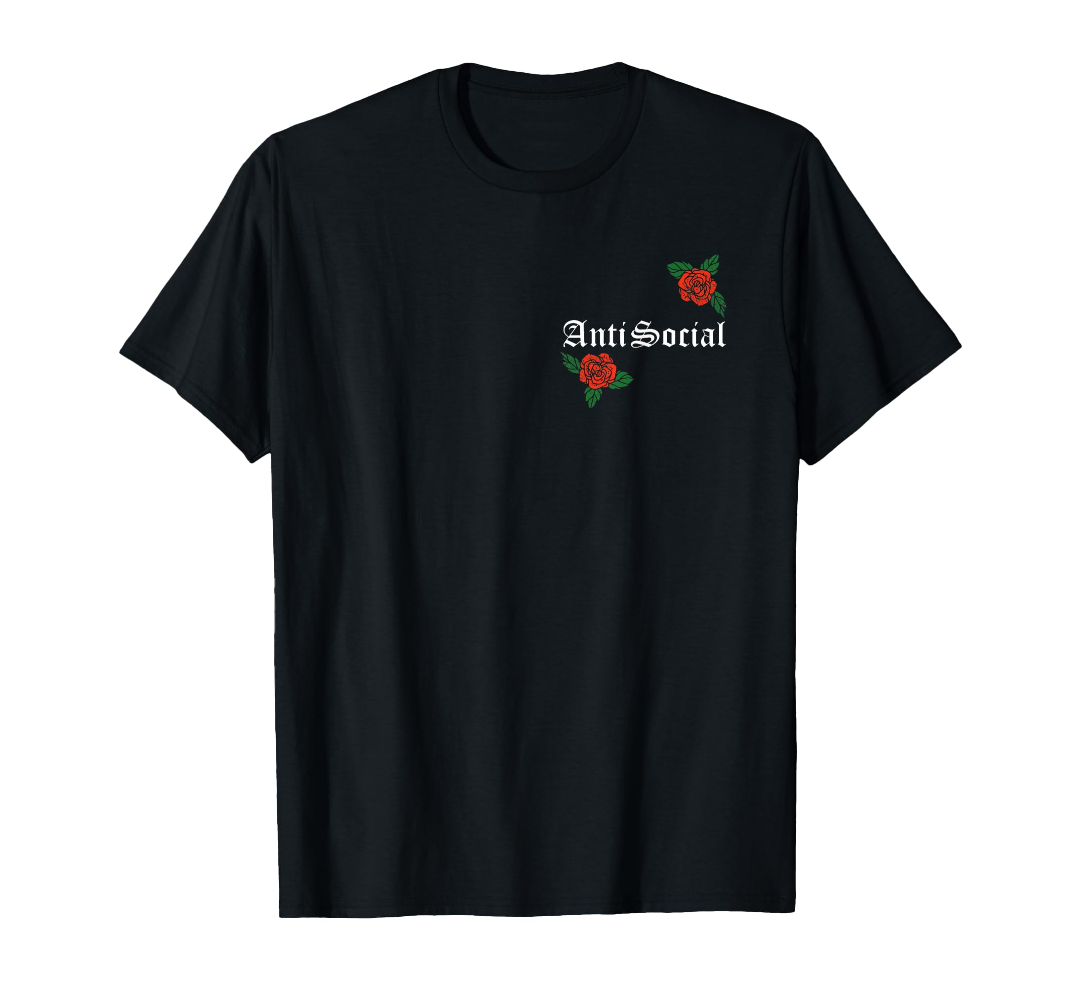 Anti Social Rose Pocket T-Shirt - Streetwear Style for Adults - T-Shirt, Sweatshirt, Hoodie
