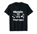 Music My Therapy T-Shirt - Minimalist Print for Adults - T-Shirt, Sweatshirt, Hoodie