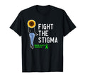 Mental Health Awareness Fight Stigma T-Shirt - Custom Art Print Unisex - T-Shirt, Sweatshirt, Hoodie