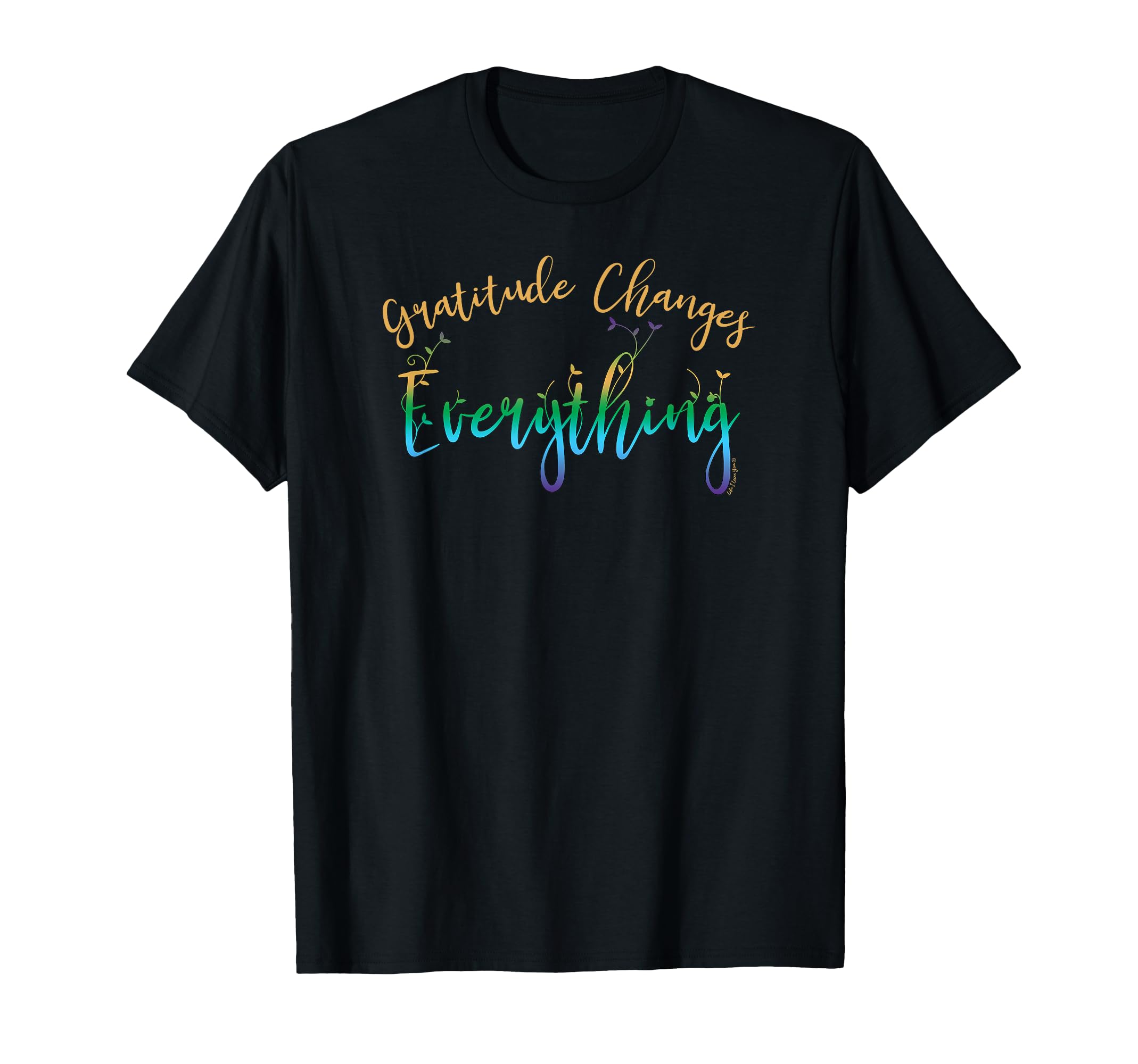 Gratitude Changes Everything T-Shirt - Minimalist Print for Adults - T-Shirt, Sweatshirt, Hoodie