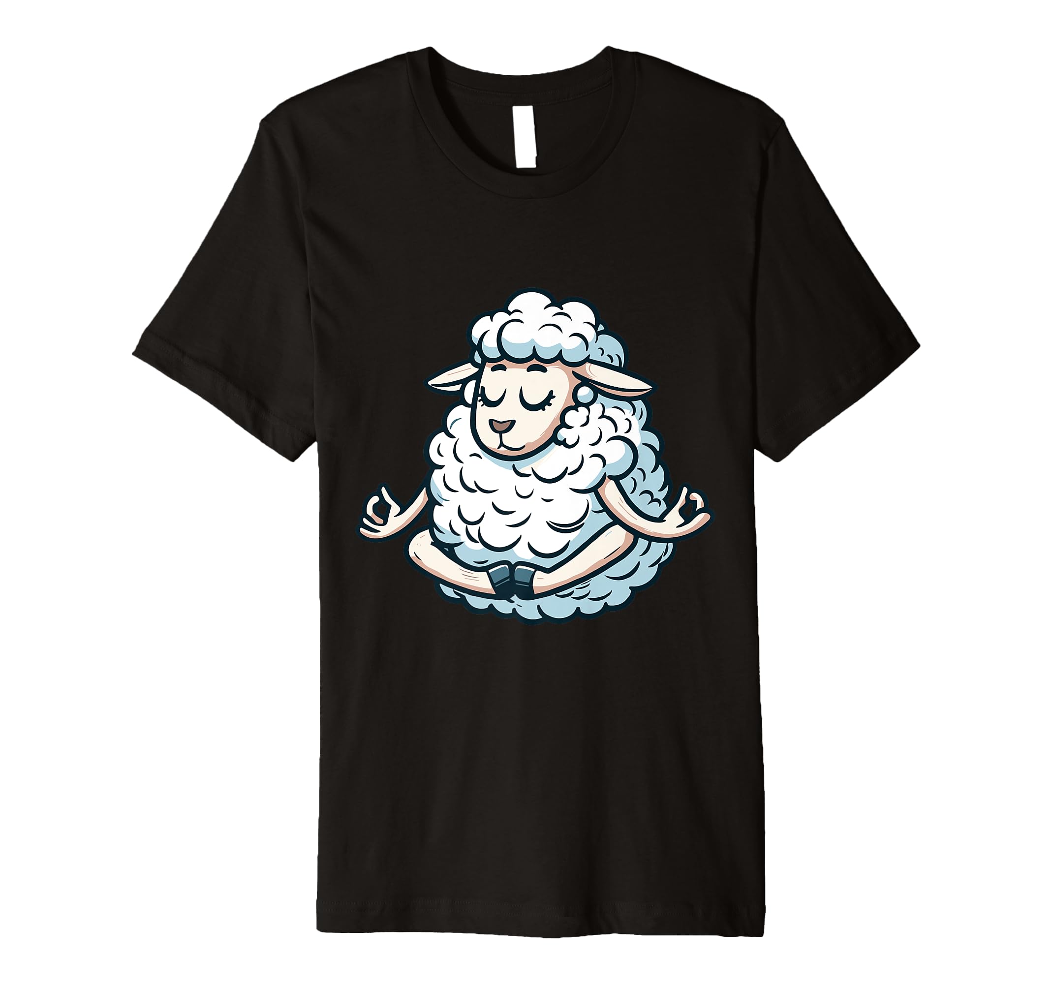 Meditation Sheep Yoga Pose Relaxing T-Shirt - Aesthetic Graphic Unisex - T-Shirt, Sweatshirt, Hoodie