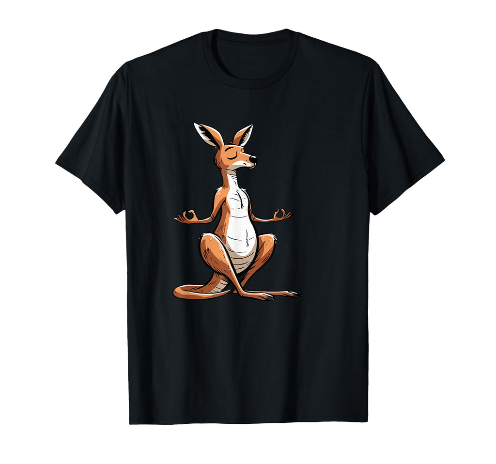 Meditation Kangaroo Yoga Pose T-Shirt - Casual Everyday Wear for Adults - T-Shirt, Sweatshirt, Hoodie