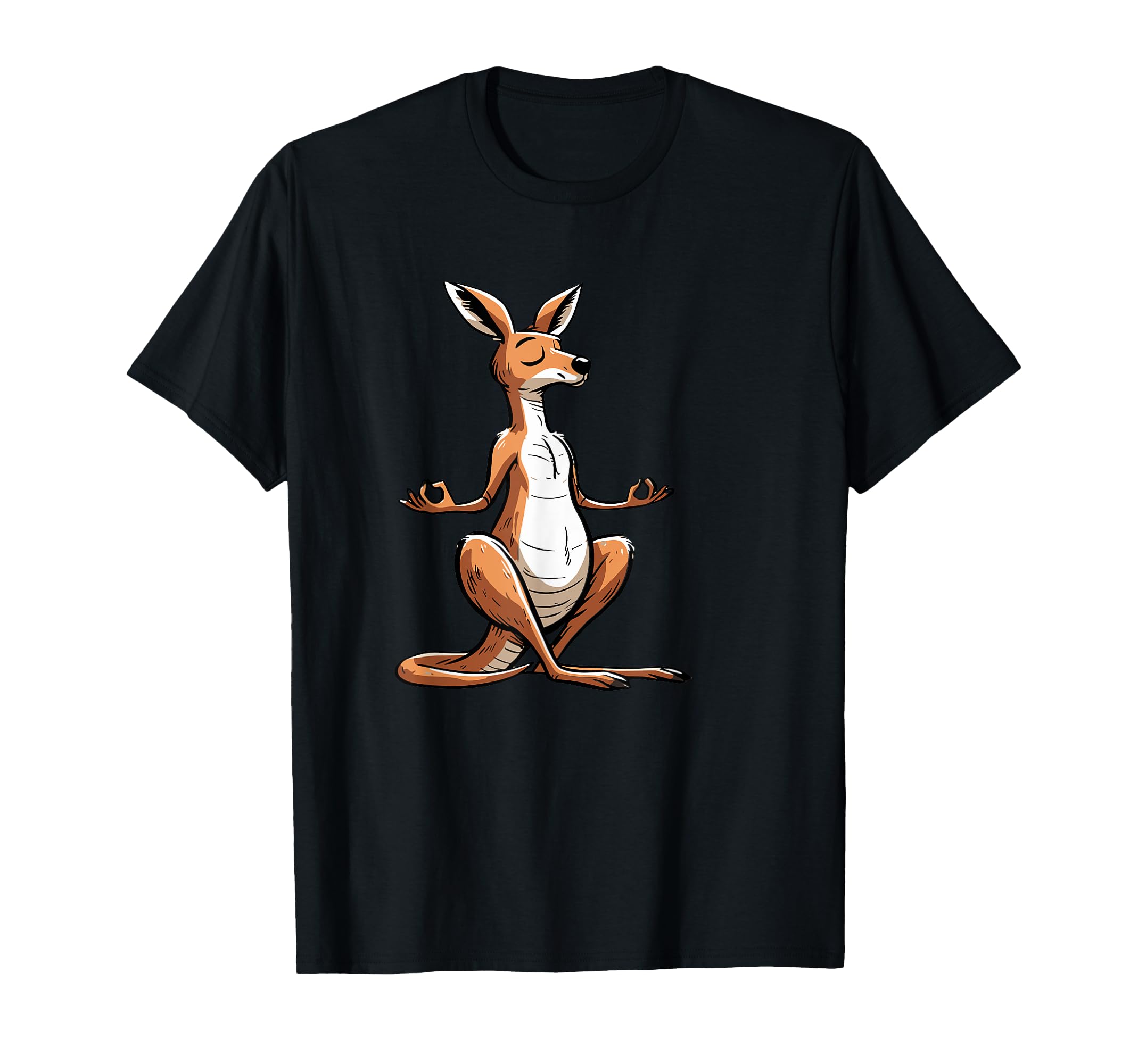 Meditation Kangaroo Yoga Pose T-Shirt - Casual Everyday Wear for Adults - T-Shirt, Sweatshirt, Hoodie