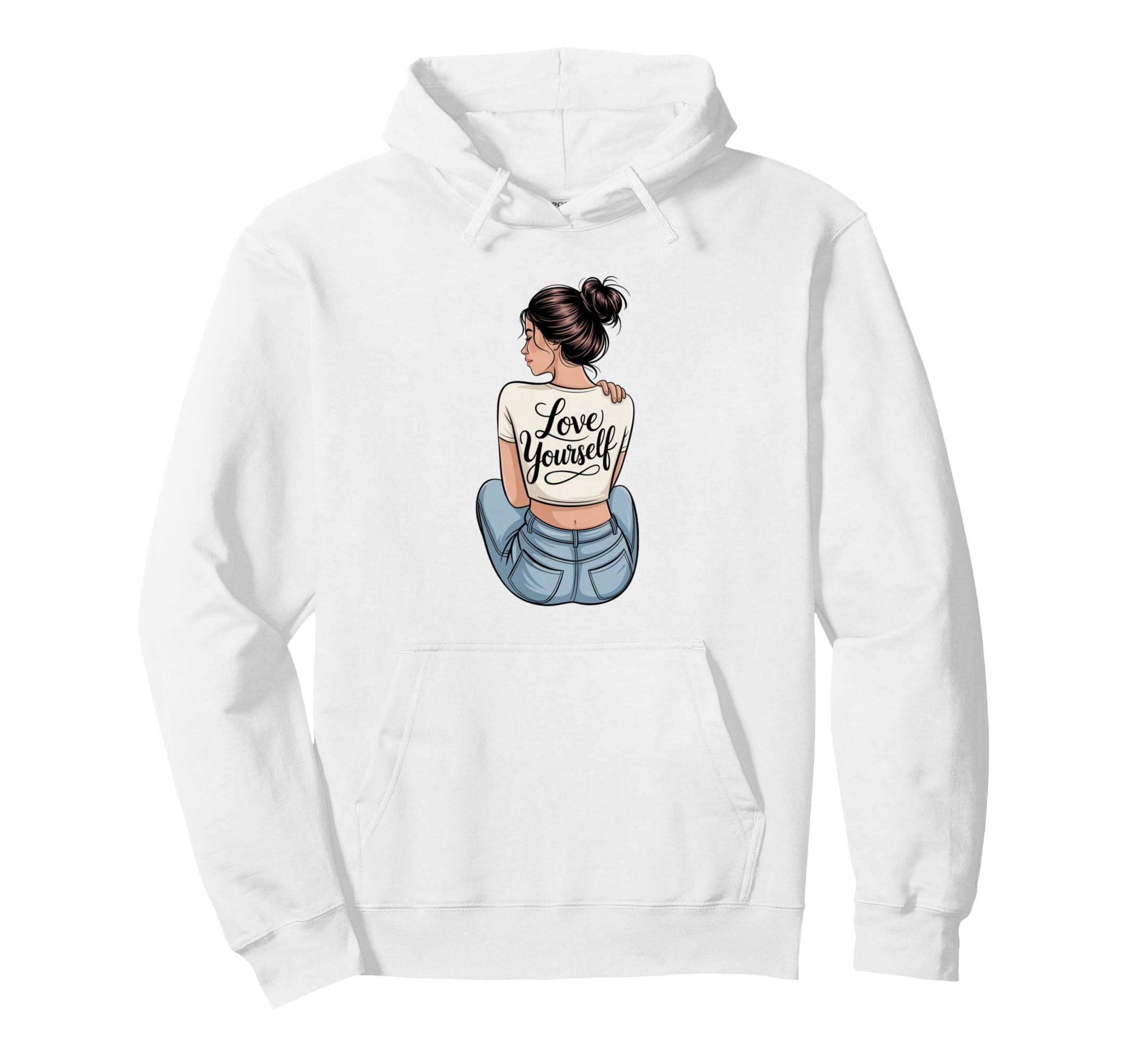Love Yourself Self Care Hoodie - Casual Everyday Wear for Adults - T-Shirt, Sweatshirt, Hoodie